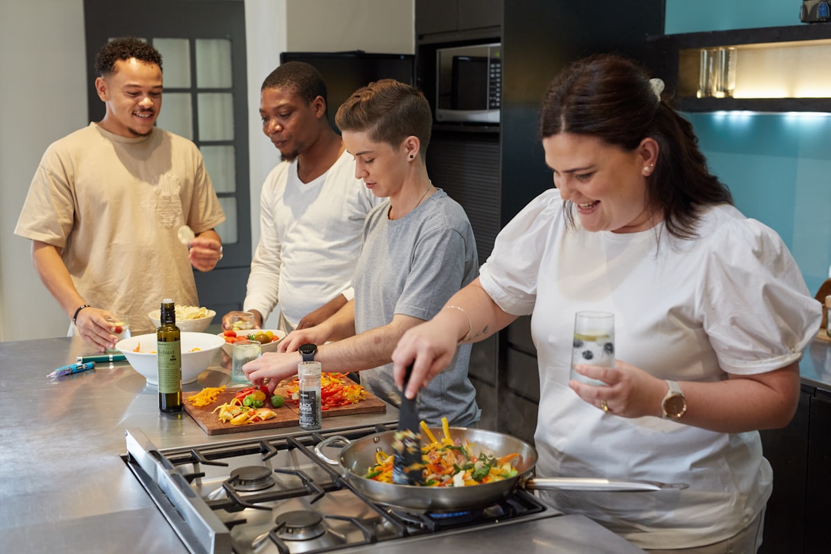 Professional cooking demonstration